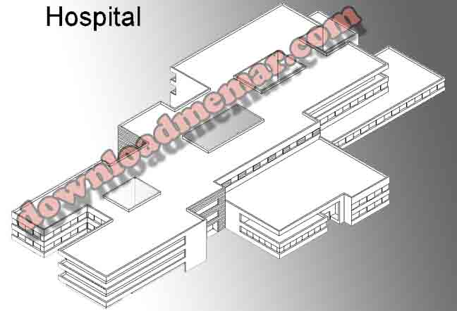 طرح معماری بیمارستان 96 تخته